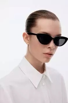 Солнцезащитные очки «кошачий глаз» H&M, черный