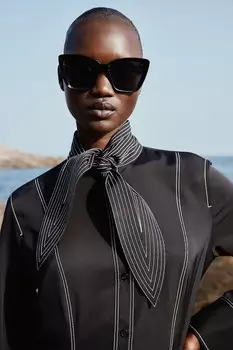 Солнцезащитные очки «кошачий глаз» H&M, черный