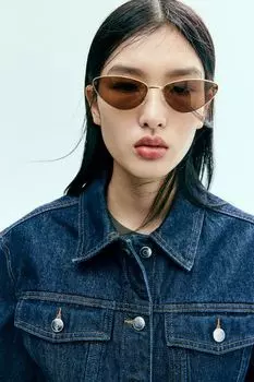 Солнцезащитные очки «кошачий глаз» H&M, желтый