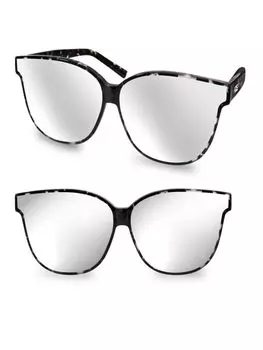 Солнцезащитные очки «кошачий глаз» IRIS 65MM Aqs, цвет Multi Brown