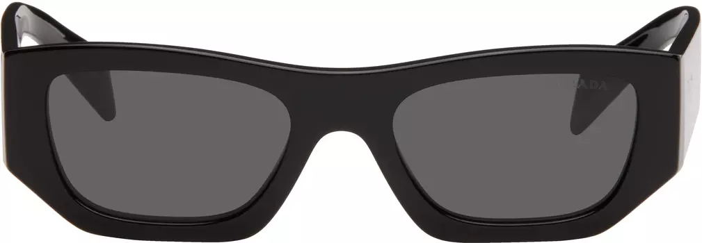 Солнцезащитные очки «кошачий глаз» из ацетата с черной подушкой Prada Eyewear