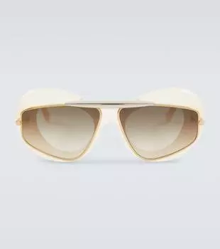 Солнцезащитные очки «кошачий глаз» Loewe, белый