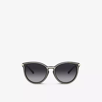 Солнцезащитные очки «кошачий глаз» mk1077 54 brisbane Michael Kors, черный