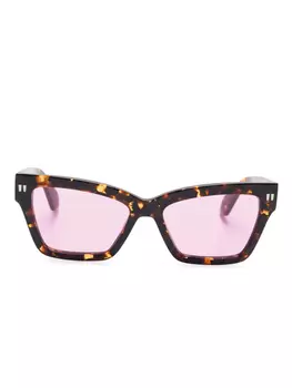 Солнцезащитные очки «кошачий глаз» Off-White Eyewear, коричневый