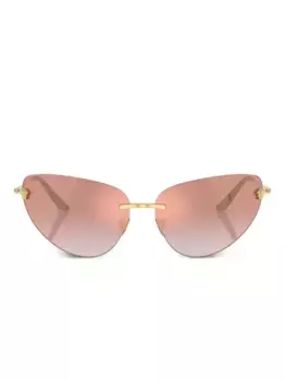 Солнцезащитные очки «кошачий глаз» от Medusa Versace Eyewear, золотой