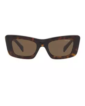 Солнцезащитные очки «кошачий глаз» Prada, цвет Havana