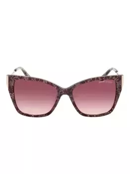 Солнцезащитные очки «кошачий глаз» с декором Marciano, коричневый