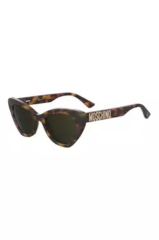 Солнцезащитные очки «кошачий глаз» с коричневыми оттенками Moschino, коричневый
