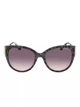 Солнцезащитные очки «кошачий глаз» с кружевным узором Marciano, серый