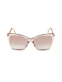 Солнцезащитные очки «кошачий глаз» Selby 57MM Jimmy Choo, розовый