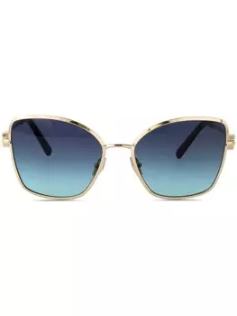 Солнцезащитные очки кошачий глаз Tiffany & Co Eyewear, золотой