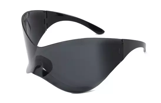 Солнцезащитные очки кошачий глаз унисекс KENMO, Silver Frame with Mirrored Lens