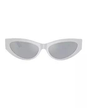Солнцезащитные очки «кошачий глаз» Versace, цвет Perla Grey