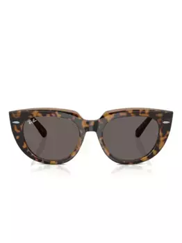 Солнцезащитные очки «кошачий глаз» в черепаховой оправе Ray-Ban, коричневый