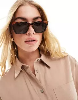 Солнцезащитные очки «кошачий глаз» в тонкой оправе ASOS DESIGN