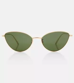 Солнцезащитные очки «кошачий глаз» x oliver peoples 1998c Khaite, зеленый