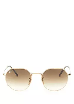 Солнцезащитные очки круглой формы унисекс розового золота Ray-Ban