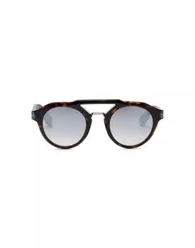 Солнцезащитные очки круглые PLEIN BRAVE SHADES HEXAGON Philipp Plein, коричневый