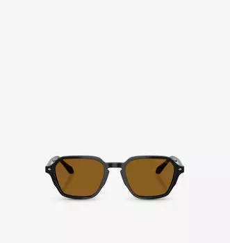 Солнцезащитные очки квадратной формы из ацетата Ar8220 Giorgio Armani, черный