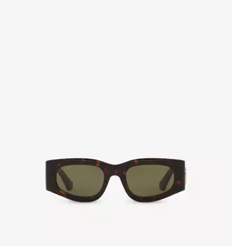 Солнцезащитные очки квадратной формы из ацетата Gg1664S Gucci, коричневый