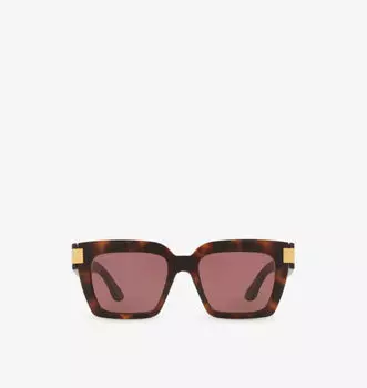 Солнцезащитные очки квадратной формы из ацетата Gg1689S Gucci, коричневый