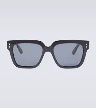 Солнцезащитные очки квадратной формы из ацетата Gucci, черный