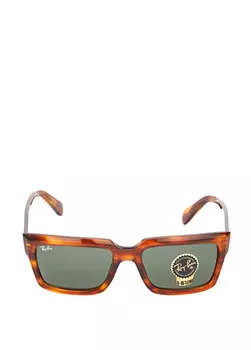Солнцезащитные очки квадратной формы с черепаховым узором Ray-Ban