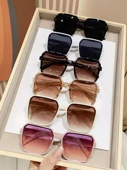 Солнцезащитные очки квадратные, 6 пар