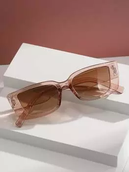 Солнцезащитные очки квадратные, розовый