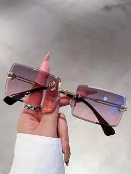 Солнцезащитные очки квадратные, серый