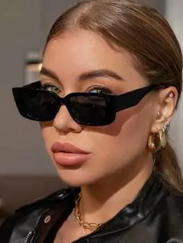 Солнцезащитные очки квадратные, темно-серый