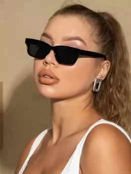 Солнцезащитные очки квадратные, темно-серый