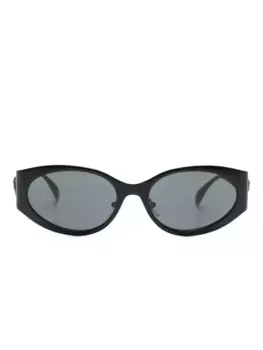 Солнцезащитные очки La Medusa в овальной оправе Versace Eyewear, черный