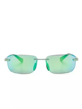Солнцезащитные очки Lanakila в прямоугольной оправе Maui Jim, зеленый