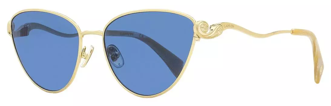Солнцезащитные очки Lanvin женские Rateau Cat-Eye LNV112S 743 Gold/Horn 59 мм