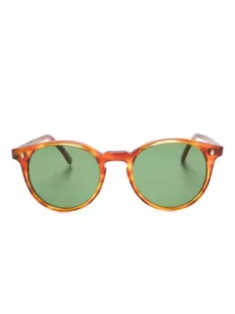 Солнцезащитные очки Leal в круглой оправе Family Affair, коричневый