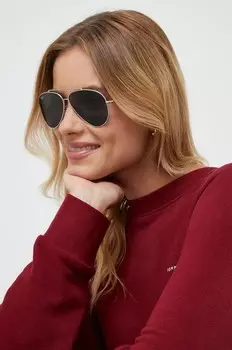 Солнцезащитные очки LENNY KRAVITZ X AVIATOR REVERSE Ray-Ban, серый