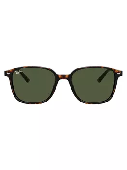 Солнцезащитные очки Leonard RB2193 в прямоугольной оправе Ray-Ban, коричневый