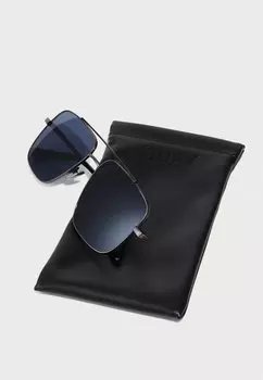 Солнцезащитные очки LEVEL OUT UNISEX QUAY AUSTRALIA, черный металлик