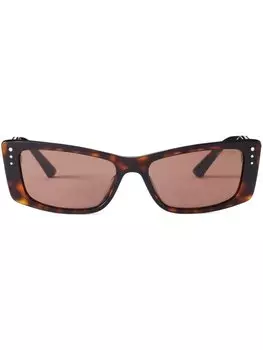 Солнцезащитные очки Lexy в прямоугольной оправе Jimmy Choo Eyewear, коричневый