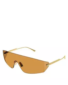 Солнцезащитные очки Light Ribbon Mask Metal, 99 мм Bottega Veneta, оранжевый