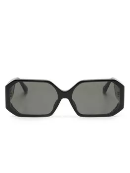 Солнцезащитные очки Linda Farrow Bailey в геометрической оправе, черный