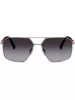 Солнцезащитные очки Linea Rossa Prada Linea Rossa, серебряный