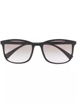 Солнцезащитные очки Linea Rossa в квадратной оправе Prada Eyewear, черный