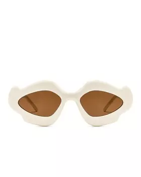 Солнцезащитные очки Loewe Paula'S Ibiza Oval, цвет Shiny Ivory