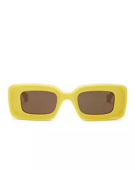 Солнцезащитные очки Loewe Rectangular, желтый