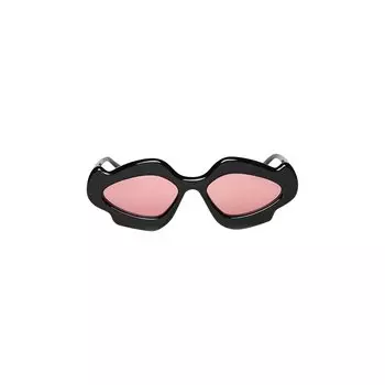 Солнцезащитные очки Loewe x Paulas Ibiza Flame, Shiny Black/Violet