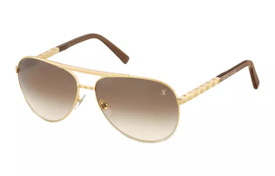 Солнцезащитные очки Louis Vuitton мужские, золотой