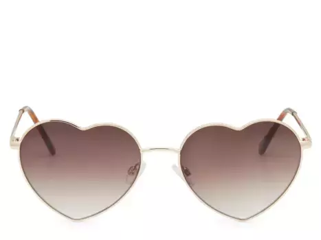 Солнцезащитные очки Loveletter Heart Sunglasses Kelly & Katie, золото