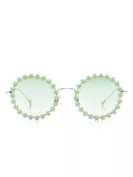 Солнцезащитные очки Lulu в круглой оправе Eyepetizer, серебряный